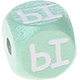 Dadi menta con lettere ad incavo 10 mm - Russo : ы