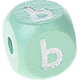 Dadi menta con lettere ad incavo 10 mm - Russo : ь