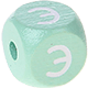 Dadi menta con lettere ad incavo 10 mm - Russo : Э