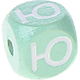 Dadi menta con lettere ad incavo 10 mm - Russo : Ю