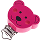 Motivclip – Bär : dunkelpink