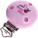 Clip con motivo "Born 2017" : rosa