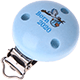 Clip con motivo "Born 2020" : azzurro bambino
