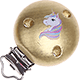 Motivclip – Einhorn : gold
