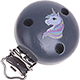 Motivclip – Einhorn : grau