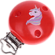 Motivclip – Einhorn : rot