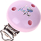Clip con motivo “I lieve Papa” : rosa