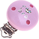 Clip con motivo “I love Dad” : rosa