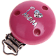 Clip con motivo “I love Mom” : rosa