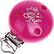 Clip con motivo "It's a girl" : rosa scuro