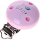 Clip con motivo “J'aime papa” : rosa
