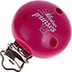 Clip con motivo "Kleine prinses" : rosa scuro