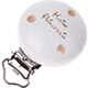 Clip con motivo “Kleine Prinzessin” : bianco