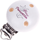 Clip con motivo "Kleine Prinzessin" : bianco - rosa scuro