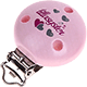 Clip con motivo "Lillasyster" : rosa