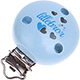 Motivclip "Lillebror" (Schwedisch) : babyblau
