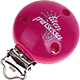 Clip con motivo "Liten prinsessa" : rosa scuro