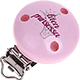 Clip con motivo "Liten prinsessa" : rosa