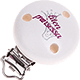 Clip con motivo "Liten prinsessa" : bianco