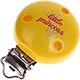 Clip con motivo "Little princess" : giallo
