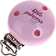 Clip con motivo "Little princess" : rosa