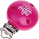 Clip con motivo "Mamas Engel" : rosa scuro