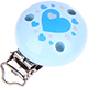 Clip con motivo con cuori : azzurro bambino