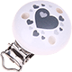 Clip con motivo con cuori : bianco - grigio