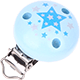 Clip con motivo con stelle : azzurro bambino