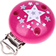 Clip con motivo con stelle : rosa scuro