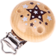 Clip con motivo con stelle : naturale