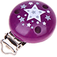 Clip con motivo con stelle : viola viola