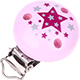 Clip con motivo con stelle : rosa