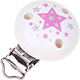 Clip con motivo con stelle : bianco - bambino rosa