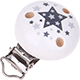 Clip con motivo con stelle : bianco - grigio