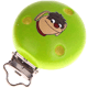 Clip con motivo “Moppi” : verde giallo