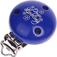 Clip con motivo "Omas Liebling" : blu scuro