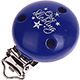 Clip con motivo "Opas Liebling" : blu scuro