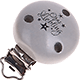 Clip con motivo "Opas Liebling" : grigio chiaro