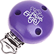 Clip con motivo "Papas Engel" : blu viola