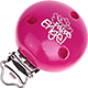 Clip con motivo "Papas Engel" : rosa scuro