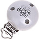 Clip con motivo "Papas Engel" : grigio chiaro