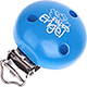 Clip con motivo "Papas Engel" : blu medio
