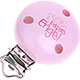 Clip con motivo "Papas Engel" : rosa
