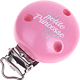 Clip con motivo "petite princesse" : rosa bambino