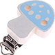 Motivclip – Pilz : babyblau
