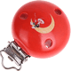 Clip con motivo “Sabbiolino – Luna” : rosso
