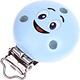 Clip con motivo “Smiley” : azzurro bambino