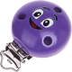 Clip con motivo “Smiley” : blu viola