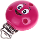 Clip con motivo “Smiley” : rosa scuro